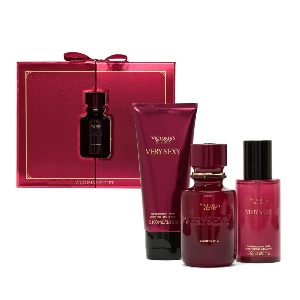 SET VERY SEXY EAU DE PARFUM GIFT VICTORIA SECRET MUJER 3PZS 1.7 OZ / 50 ML