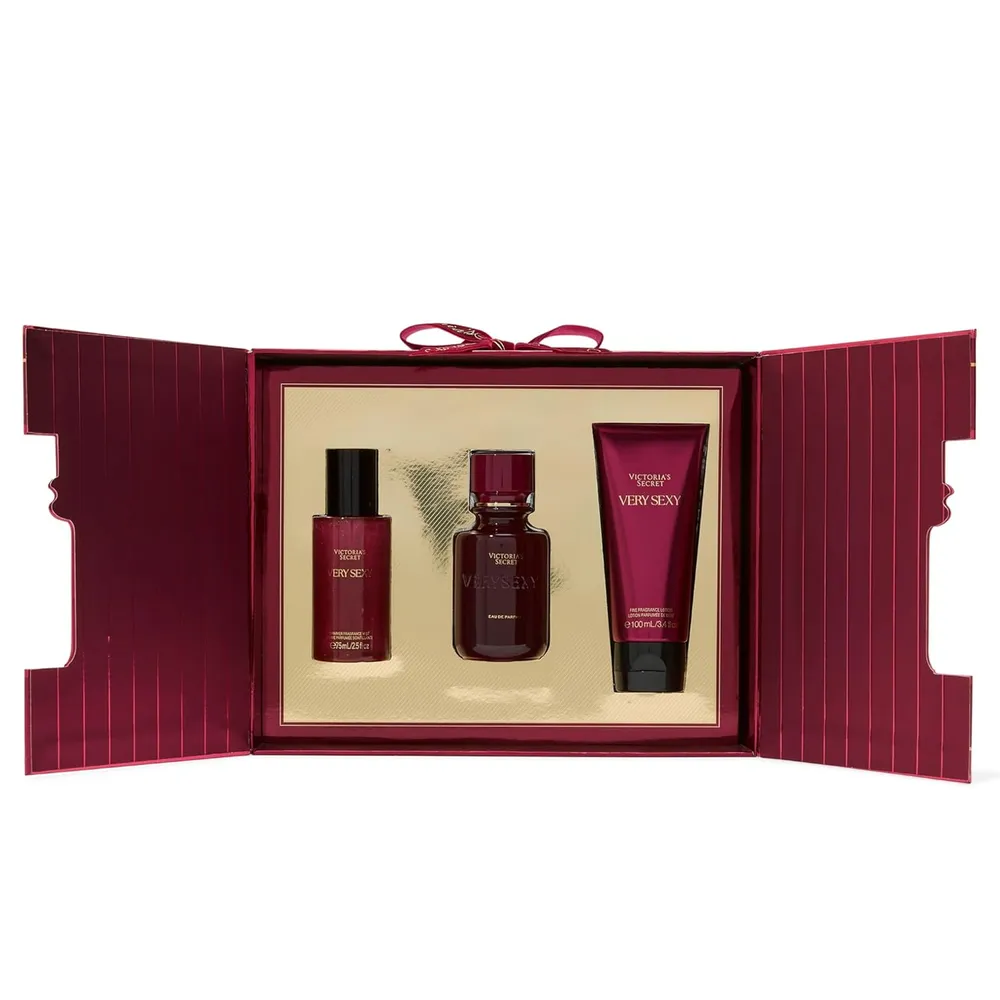 SET VERY SEXY EAU DE PARFUM GIFT VICTORIA SECRET MUJER 3PZS 1.7 OZ / 50 ML