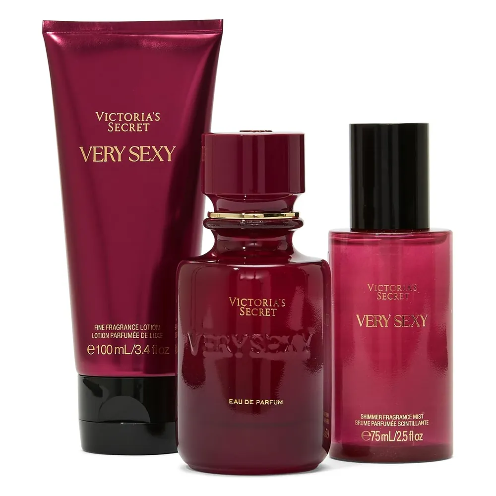 SET VERY SEXY EAU DE PARFUM GIFT VICTORIA SECRET MUJER 3PZS 1.7 OZ / 50 ML