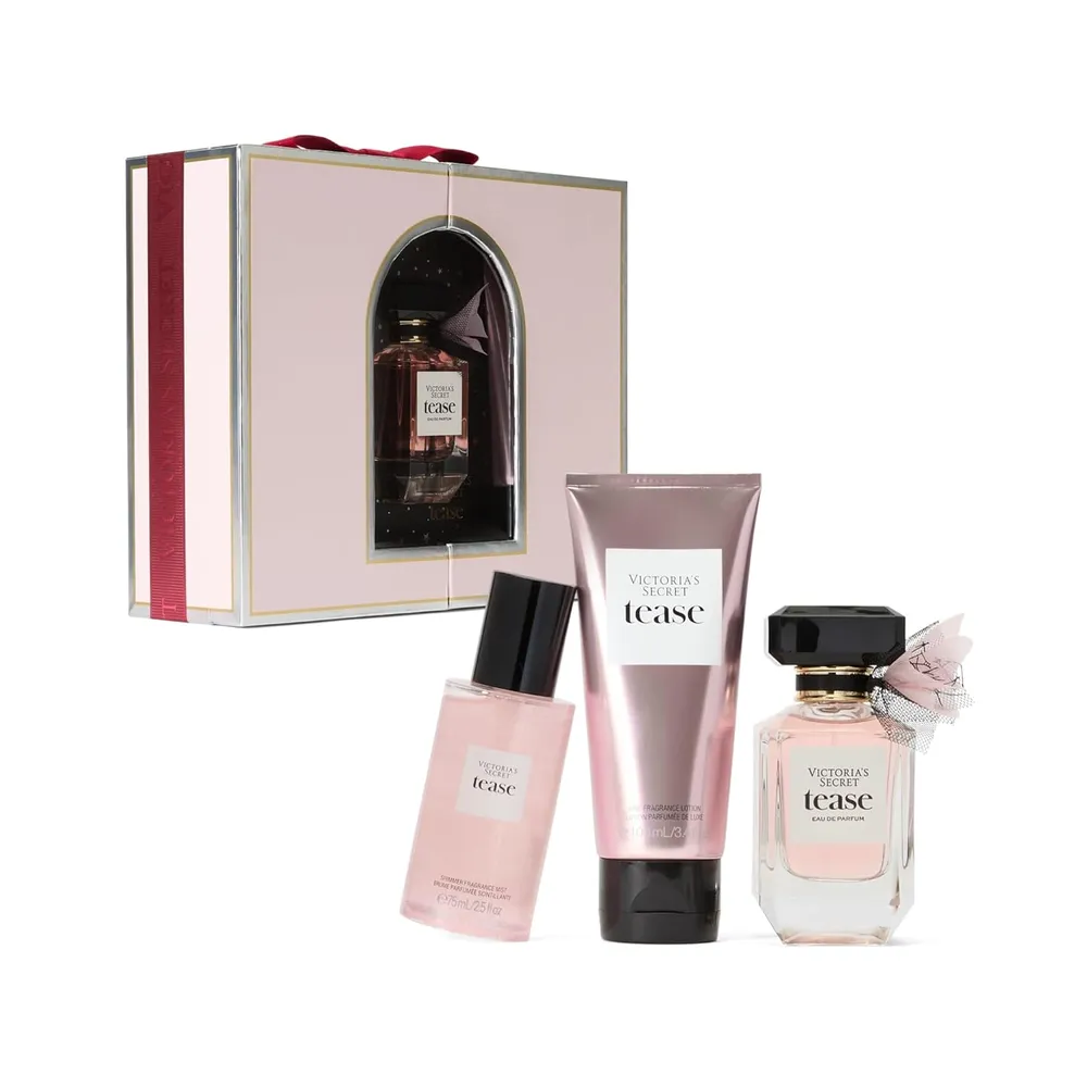 SET TEASE EAU DE PARFUM GIFT VICTORIA SECRET MUJER 3PZS 1.7 OZ / 50 ML