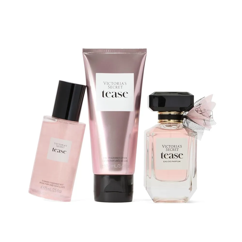 SET TEASE EAU DE PARFUM GIFT VICTORIA SECRET MUJER 3PZS 1.7 OZ / 50 ML