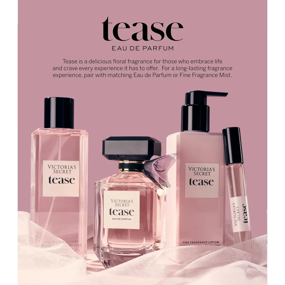 SET TEASE EAU DE PARFUM GIFT VICTORIA SECRET MUJER 3PZS 1.7 OZ / 50 ML