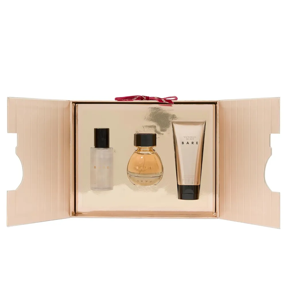 SET BARE EAU DE PARFUM GIFT VICTORIA SECRET MUJER 3PZS 1.7 OZ / 50 ML