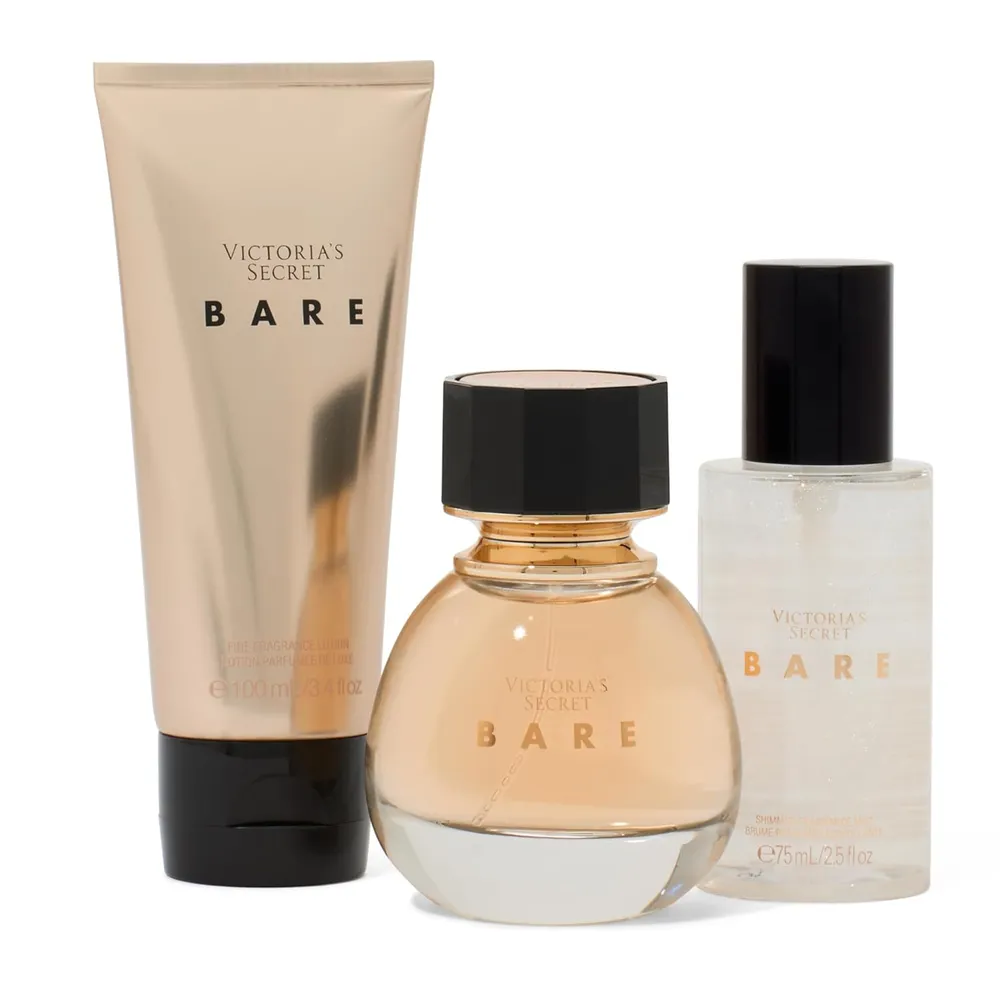 SET BARE EAU DE PARFUM GIFT VICTORIA SECRET MUJER 3PZS 1.7 OZ / 50 ML