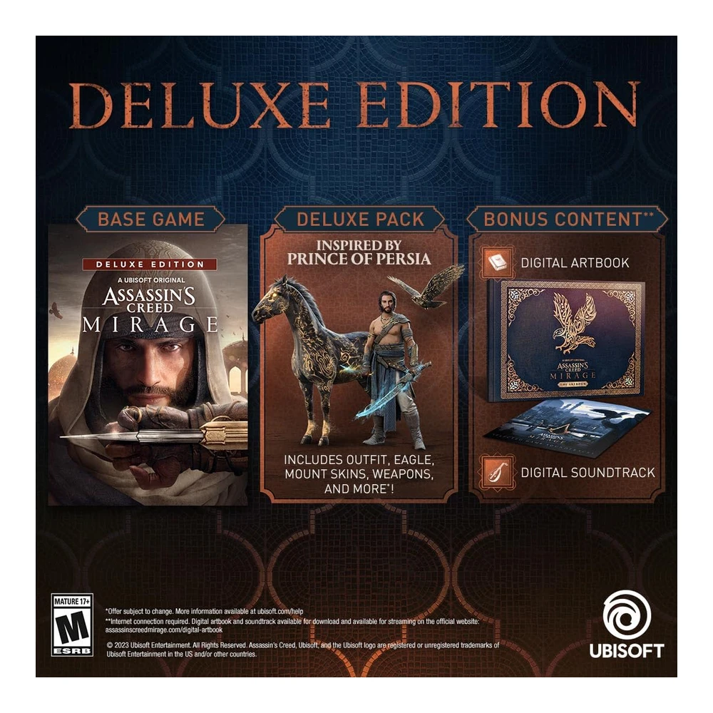 VIDEOJUEGO ASSASSIN'S CREED MIRAGE DELUXE EDITION | PLAYSTATION 4