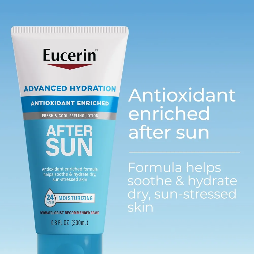 EUCERIN LOCIÓN AFTER SUN HIDRATANTE FACIAL Y CORPORAL 6.8 OZ / 200 ML