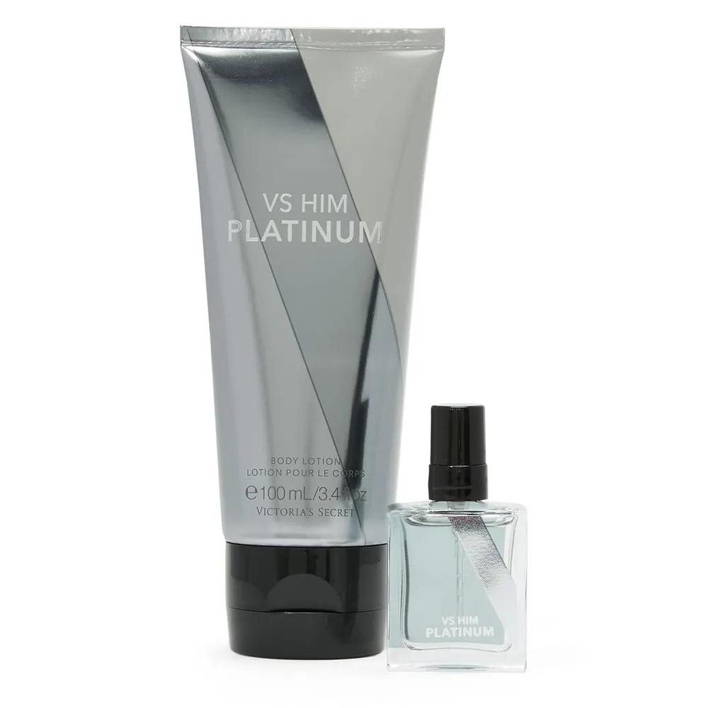SET PLATINUM MINI FRAGRANCE VICTORIA SECRET HOMBRE 2PZS
