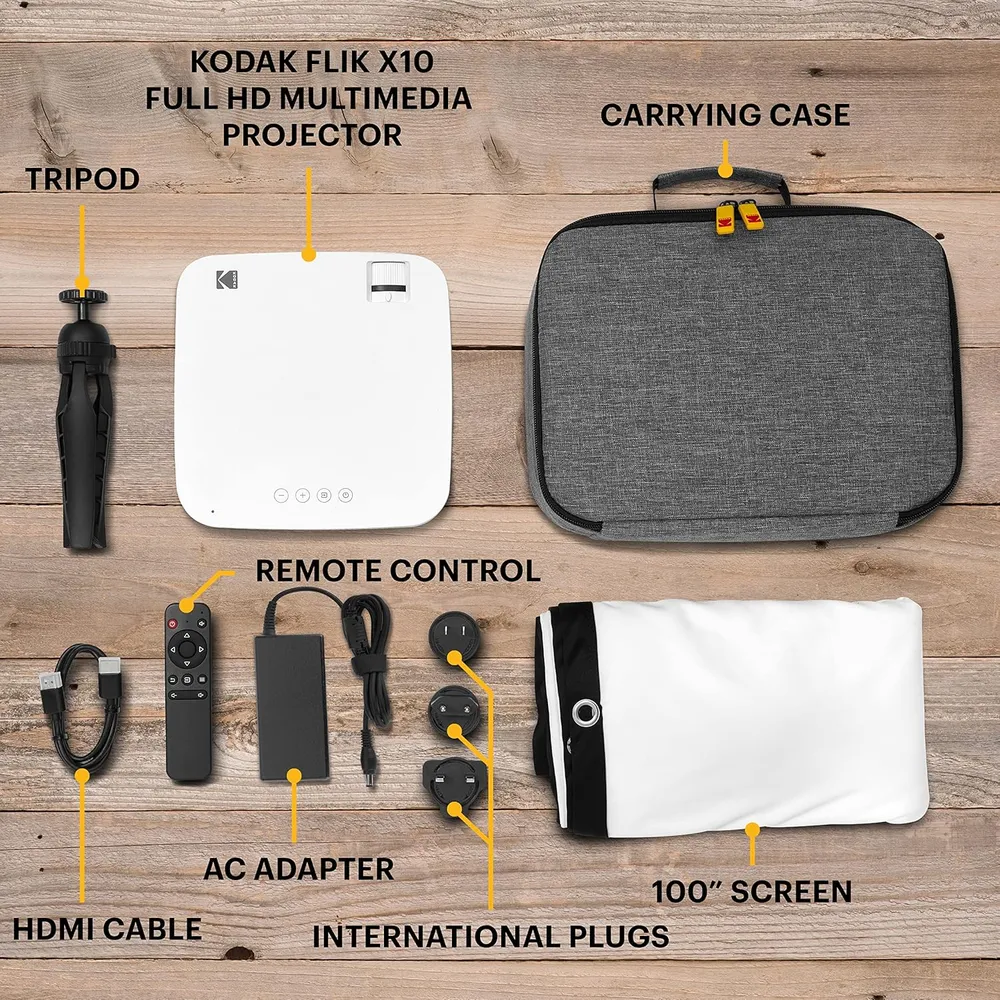 Kodak Flik X10 kit proyector Full HD | Blanco