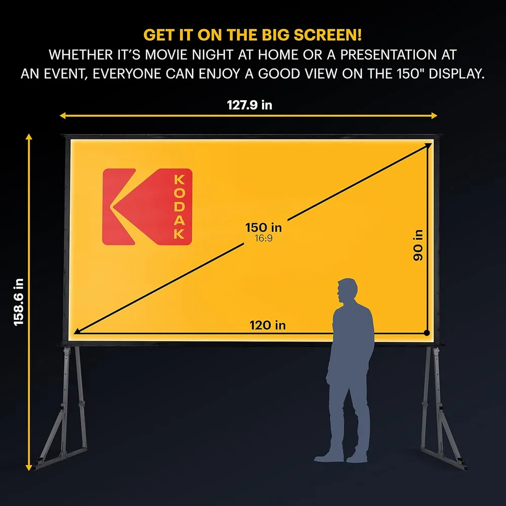Kodak pantalla de proyector 150" / 380 cm