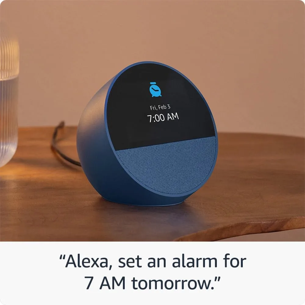 Amazon Echo Spot Con Reloj 2024 | Azul