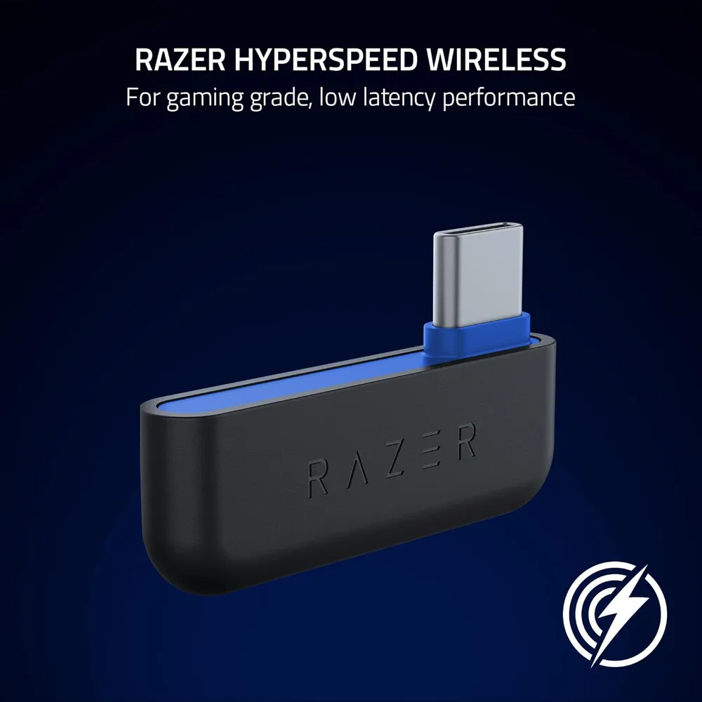 AUDÍFONOS INALÁMBRICOS KAIRA PRO HYPERSPEED PLAYSTATION RAZER | BLANCO / NEGRO