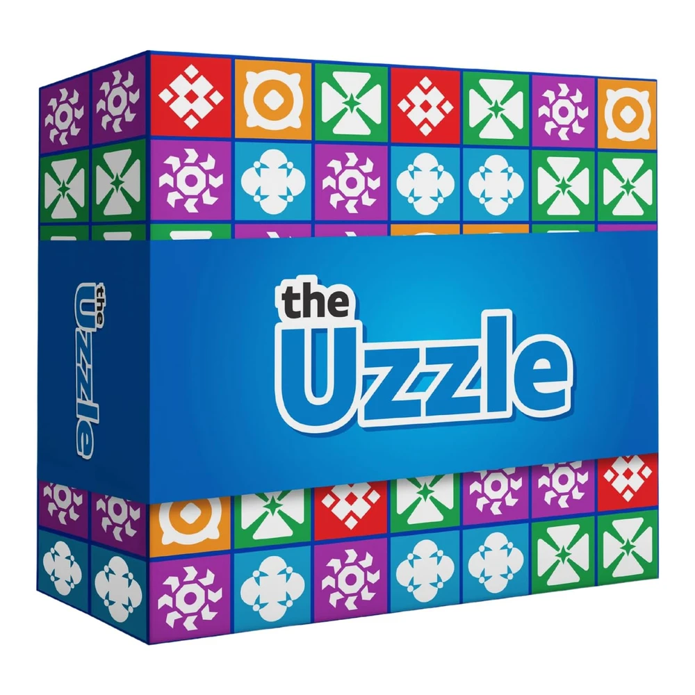 The Uzzle Juego de Mesa 2.0 - Adecuados para niños - Rompecabezas de Bloques de Patrones - Juegos de Cartas Familiares