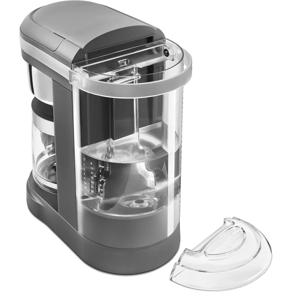 KITCHENAID, CAFETERA 12 QT / 11.4 L + TOSTADORA 2 REBANADAS | PLATEADO