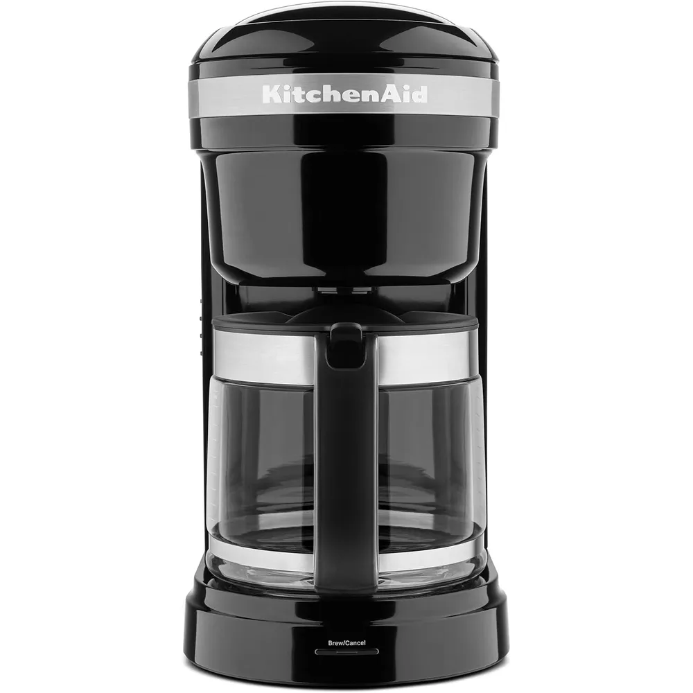KITCHENAID, CAFETERA 12 QT / 11.4 L + TOSTADORA 2 REBANADAS | PLATEADO + NEGRO