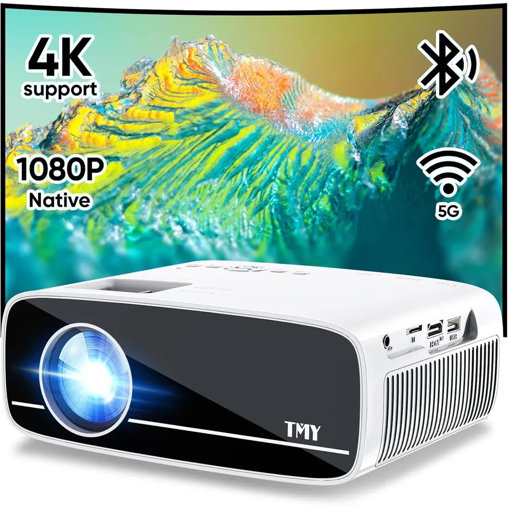 PROYECTOR FULL HD 1080P | WIFI 5G + BLUETOOTH | COMPATIBLE 4K | 300” TMY