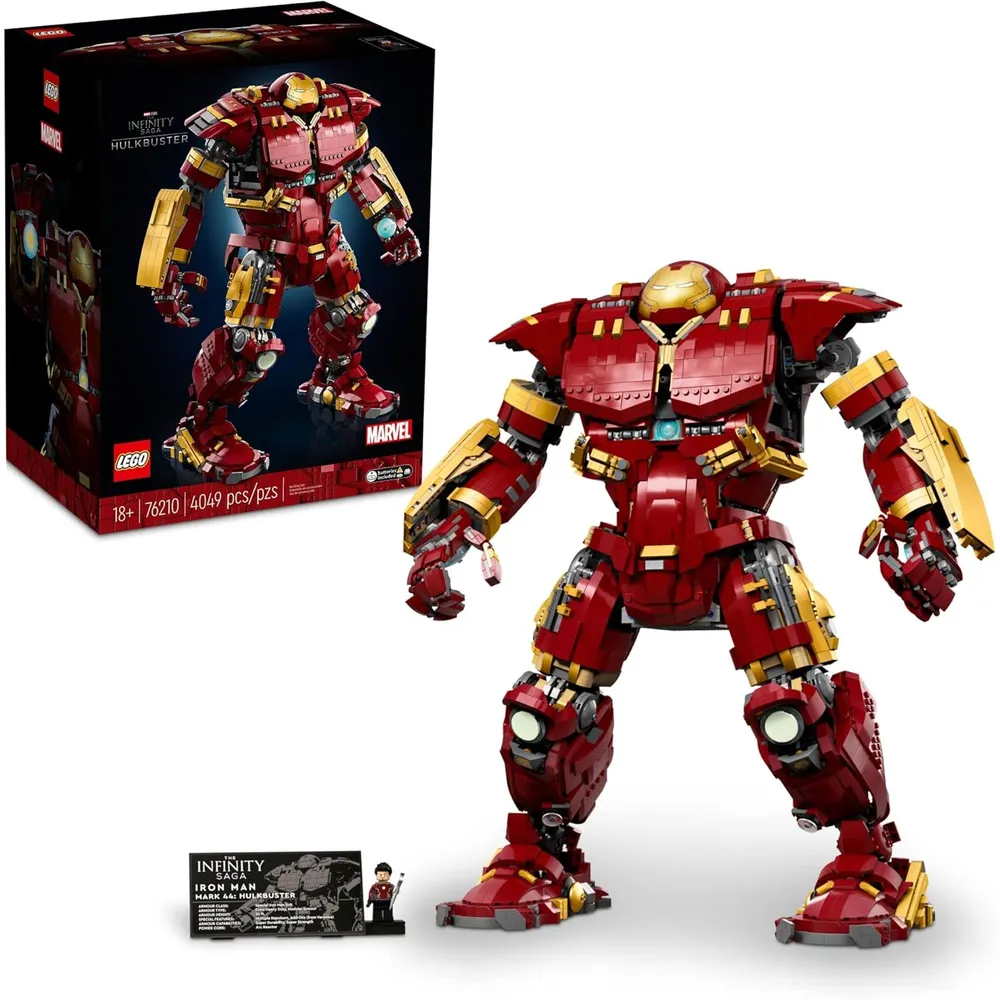 Lego Marvel Hulkbuster set inspirado en Los Vengadores modelo de exhibición adulto