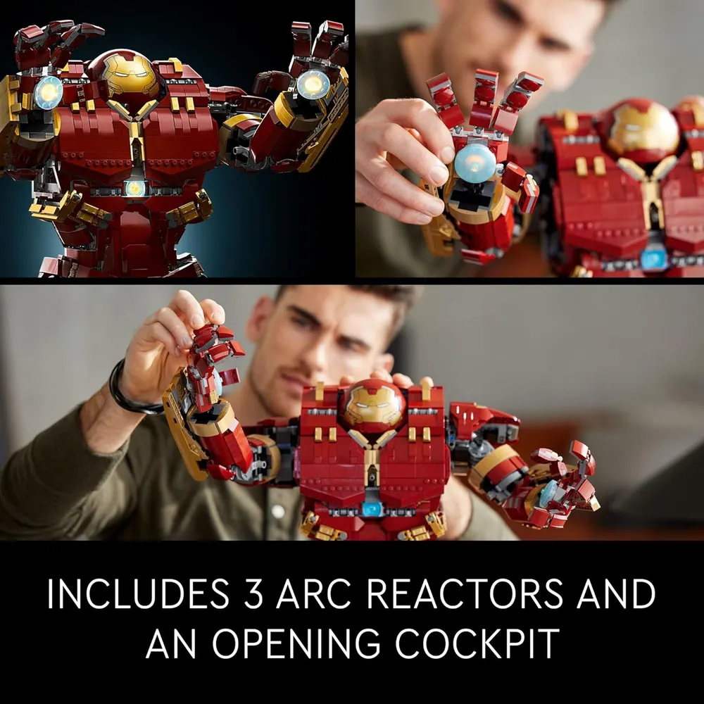 Lego Marvel Hulkbuster set inspirado en Los Vengadores modelo de exhibición adulto
