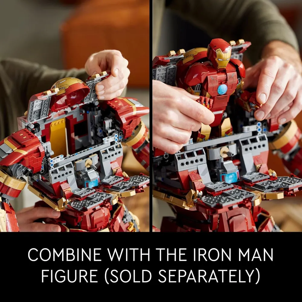 Lego Marvel Hulkbuster set inspirado en Los Vengadores modelo de exhibición adulto