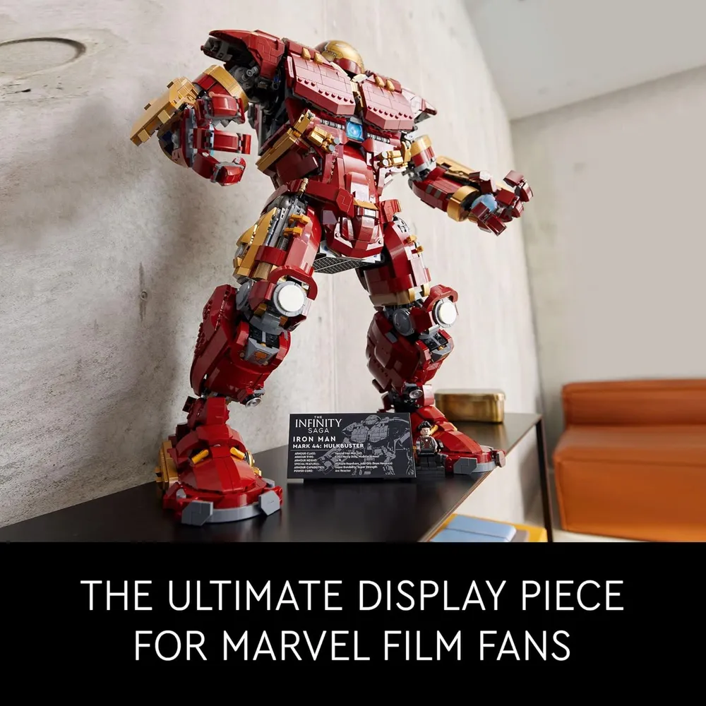 Lego Marvel Hulkbuster set inspirado en Los Vengadores modelo de exhibición adulto