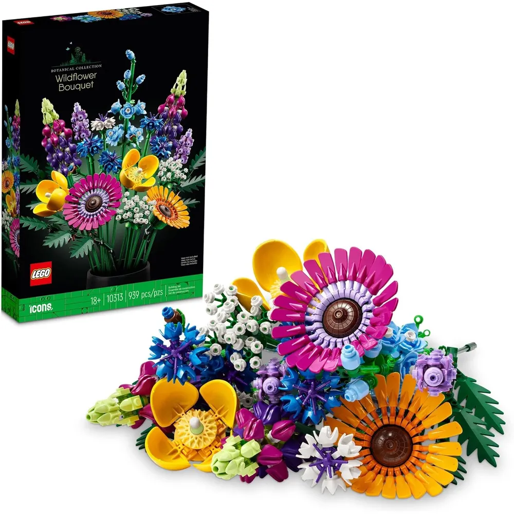 Lego Botanicals ramo de flores silvestres set de decoración ideal para el hogar