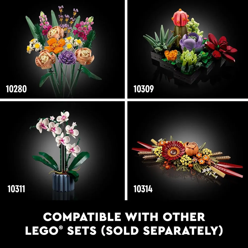 Lego Botanicals ramo de flores silvestres set de decoración ideal para el hogar