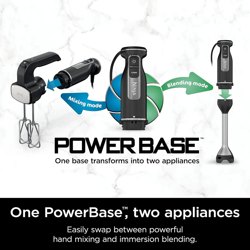 NINJA BATIDORA FOODI POWER MIXER CI100C 3 TAZAS / 710 ML | NEGRO
