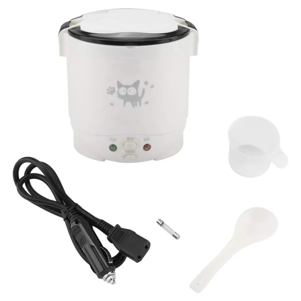 MINI OLLA ARROCERA MULTIFUNCIÓN 1L , AUTOMÁTICA Y PORTÁTIL PARA HOGAR Y VIAJE 220V, BLANCO