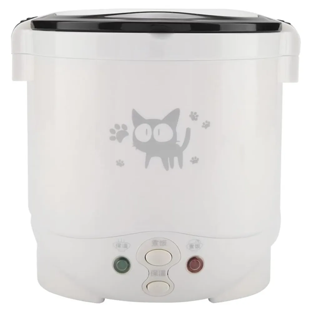 MINI OLLA ARROCERA MULTIFUNCIÓN 1L , AUTOMÁTICA Y PORTÁTIL PARA HOGAR Y VIAJE 220V, BLANCO