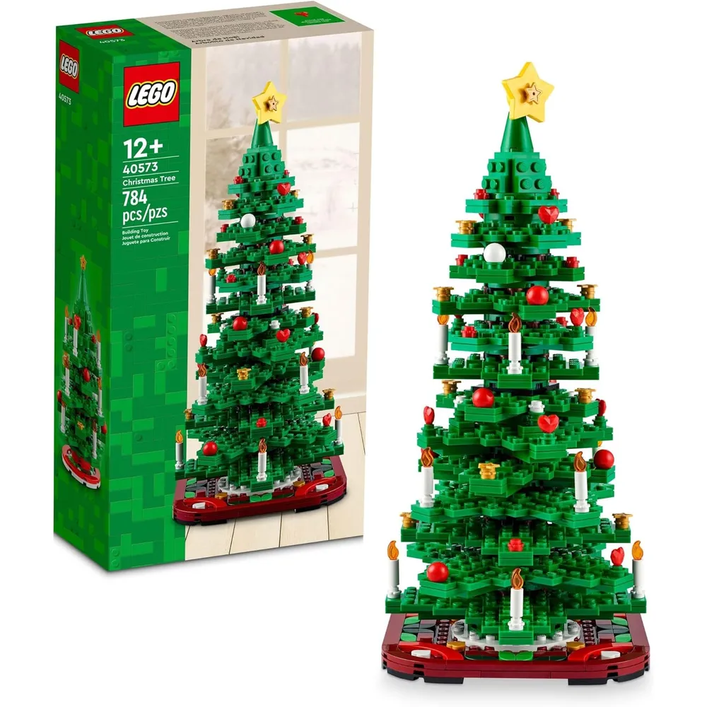 Lego árbol de Navidad mini set decorativo de mesa ideal para niños y niñas