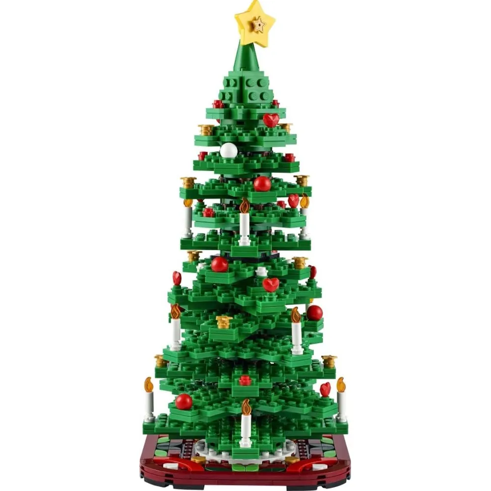 Lego árbol de Navidad mini set decorativo de mesa ideal para niños y niñas