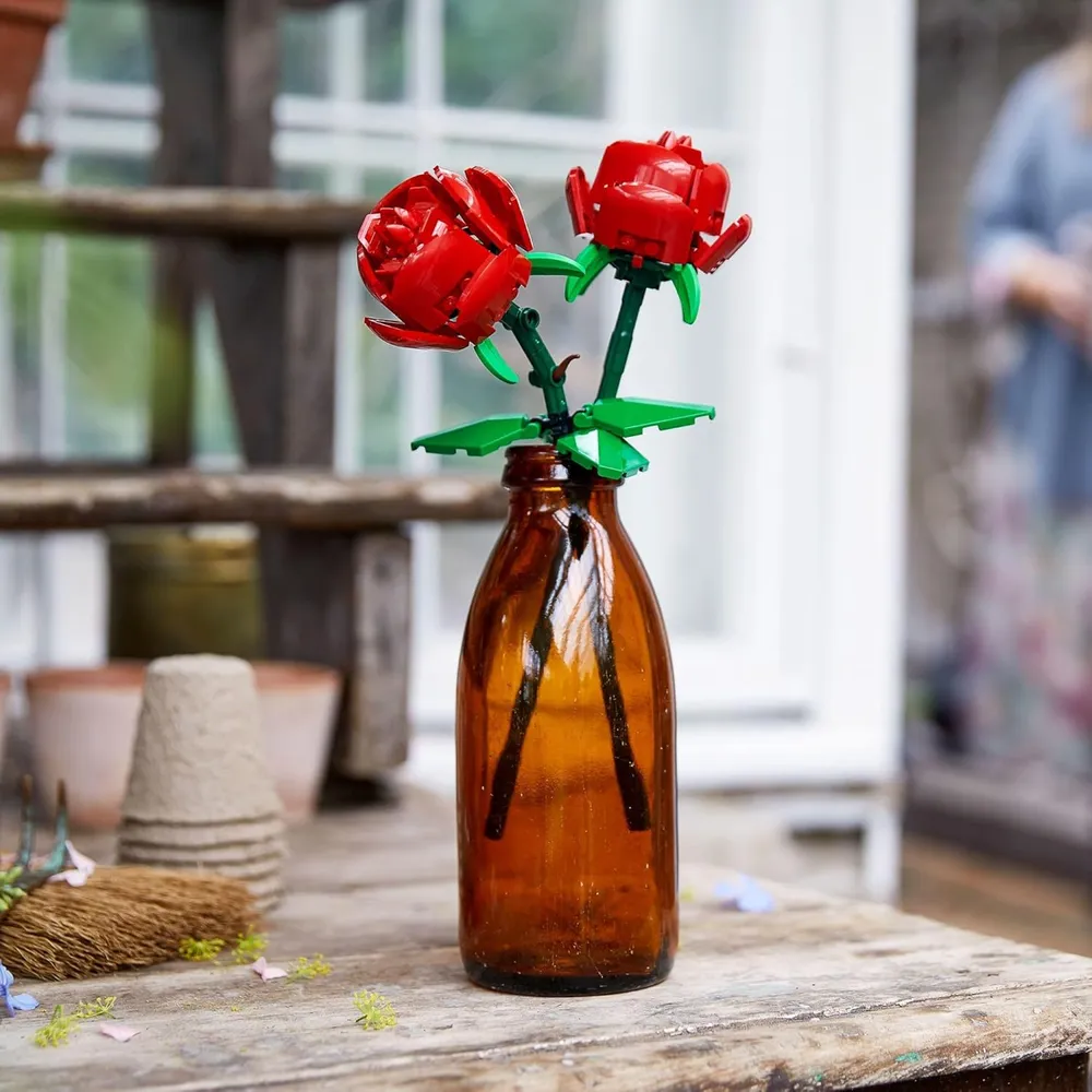 Lego rosas set de construcción de flores artificiales ideal para regalar