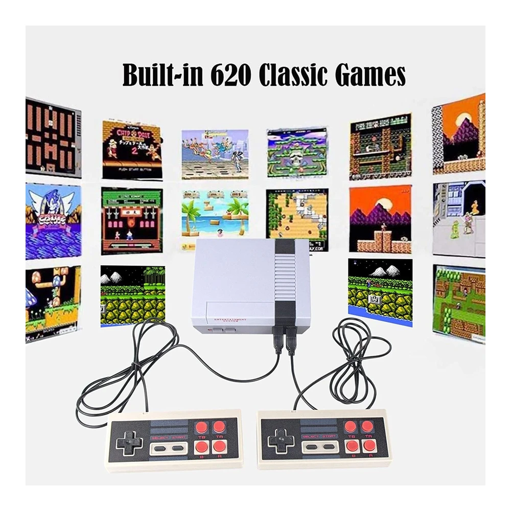 CONSOLA DE JUEGOS RETRO HAND LAND | 620 JUEGOS CON 2 CONTROLADORES