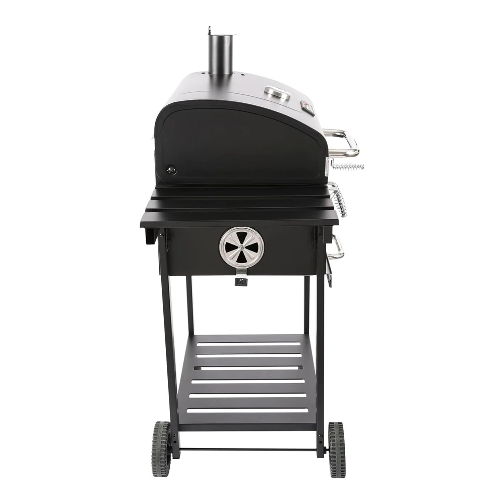 Royal Gourmet Parrilla de Carbón de 24" con Mesa Auxiliar Plegable - Parrilla de Barbacoa Resistente de 490" Cuadradas - Perfecta para Pícnics Al Aire Libre - Patio - Jardín y Parrilla - Negro - Cd1824g