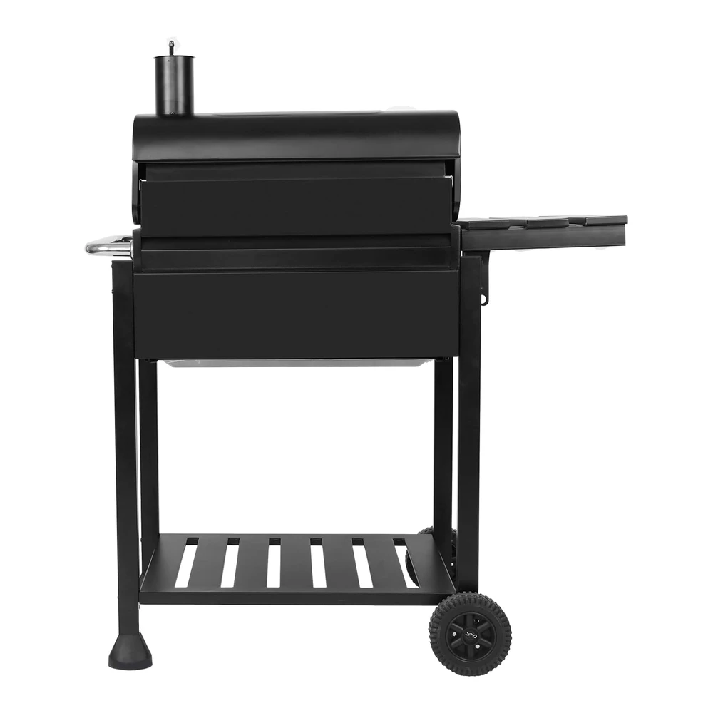Royal Gourmet Parrilla de Carbón de 24" con Mesa Auxiliar Plegable - Parrilla de Barbacoa Resistente de 490" Cuadradas - Perfecta para Pícnics Al Aire Libre - Patio - Jardín y Parrilla - Negro - Cd1824g
