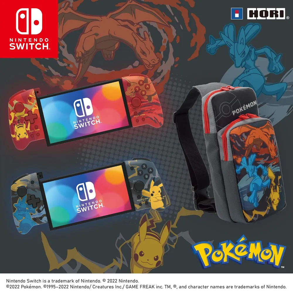 Mando Nintendo Switch Split Pad Pro Charizard - Licenciado por Nintendo