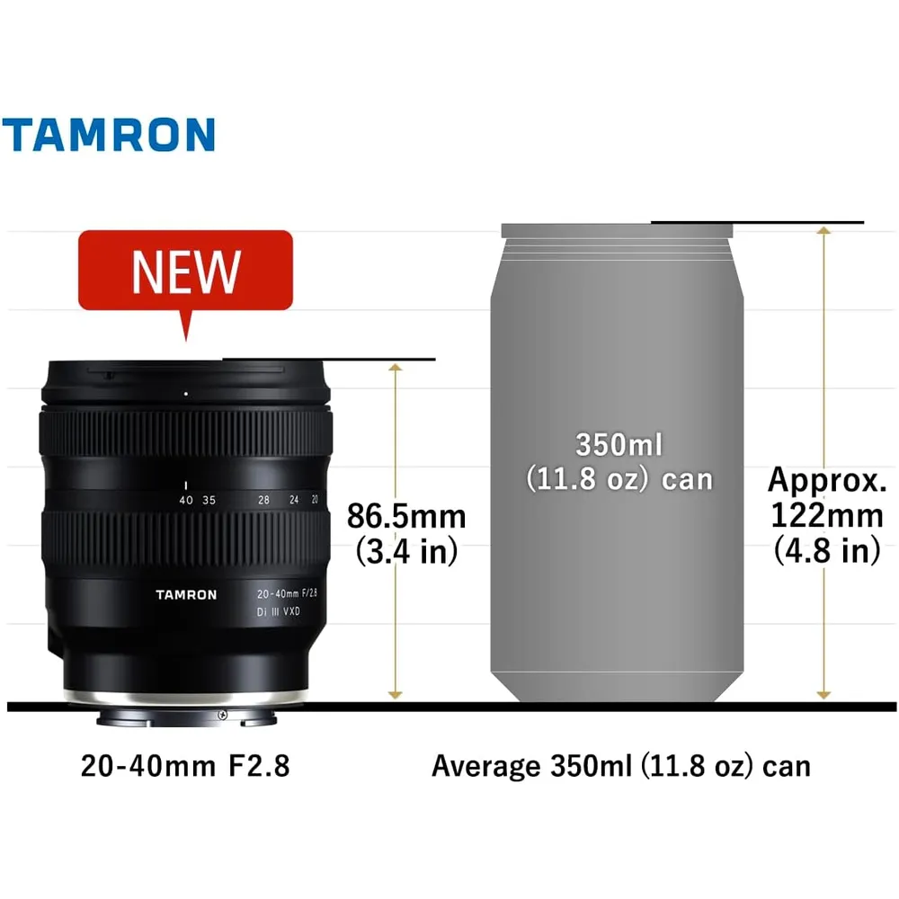 Tamron lente 2-4cm f/2.8 DI III VXD | Negro