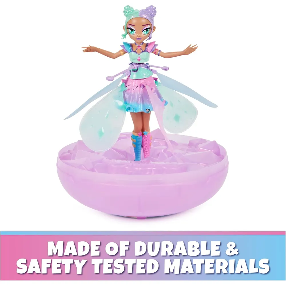 HATCHIMALS Crystal Flyers muñeca voladora 11"/28 cm | Pastel Kawaii