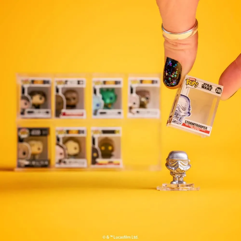 Funko Pop | Pack de 4 Bitty de Star Wars (Darth Vader, The Fighter Pilot, Stormtrooper y figura sorpresa)