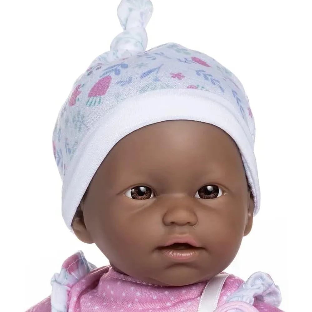 LA BABY muñeca afroamericana 11"/28 cm con accesorios | Rsa/Blanco