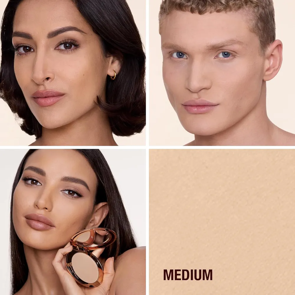 Charlotte Tilbury Airbrush Flawless Finish Polvos compactos acabado suave | 2 Medio