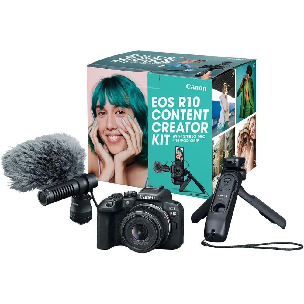 Canon EOS R10 kit de creación | Negro