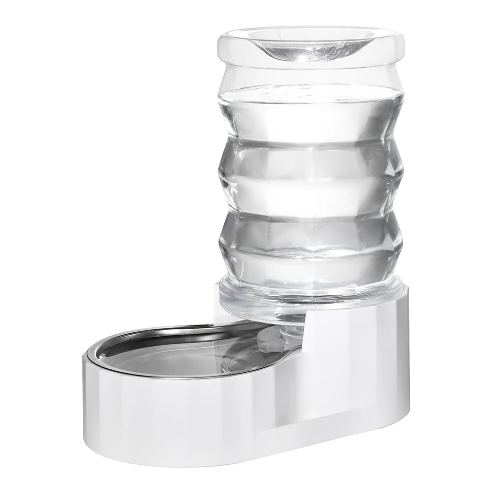 Rizzari Bebedero Automático para Mascotas - Dispensador de Agua de Acero Inoxidable Por Gravedad - 100% Libre de Bpa - Alimentador de Agua de Gran Capacidad para Gatos y Perros Pequeños y Medianos (6l)