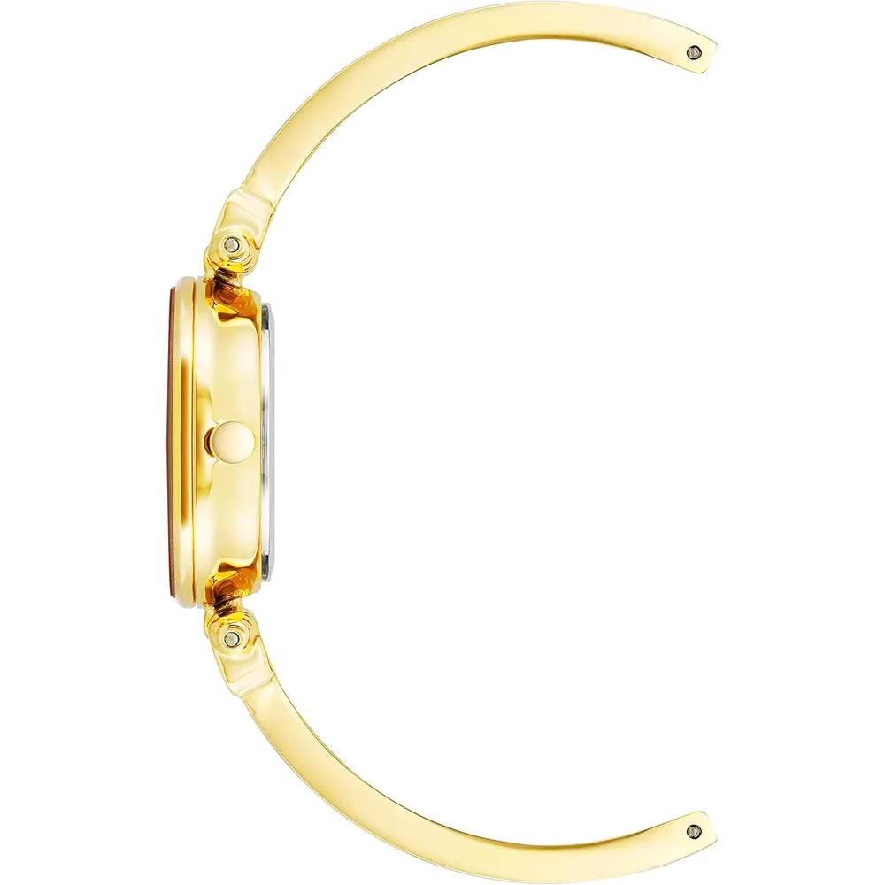 Anne Klein AK/1980BKGB reloj para mujer con diamante y pulsera tipo brazalete | 28 mm - Oro rojo