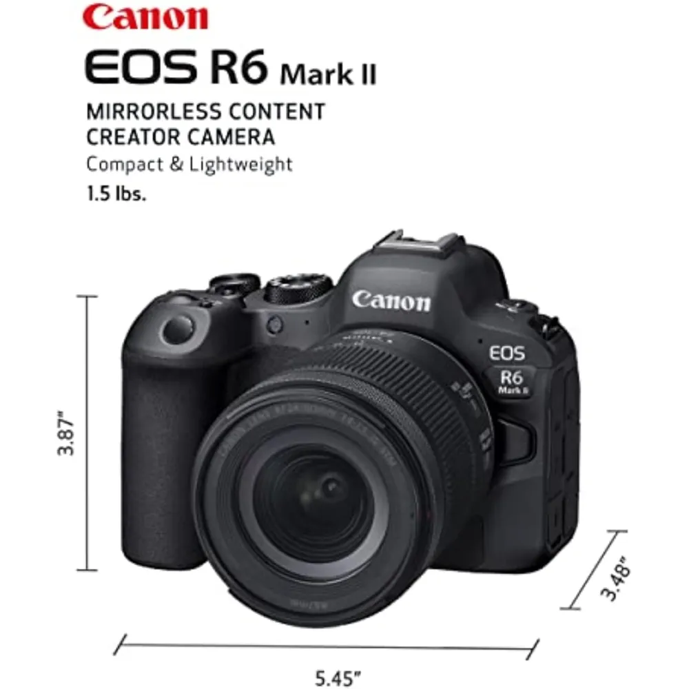 Cámara sin espejo EOS R6 Mark II Canon | Negro