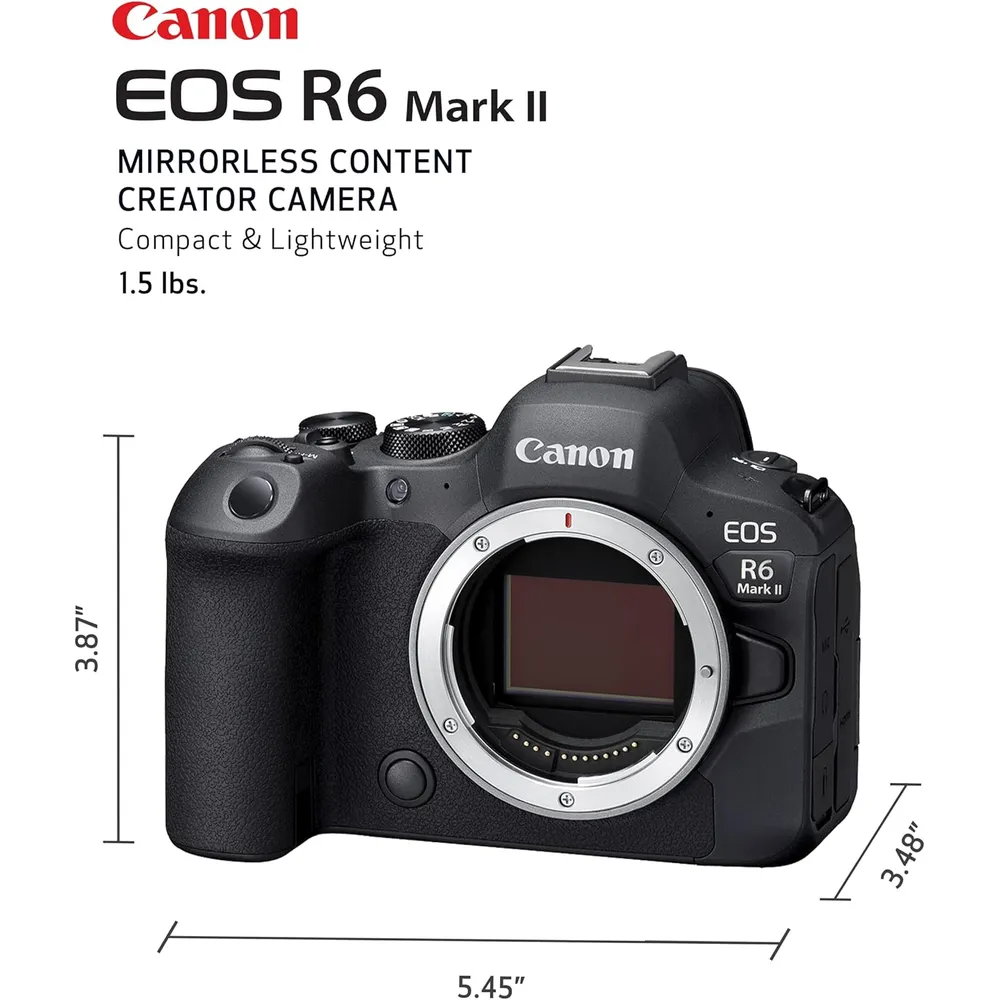 Canon cámara EOS R6 Mark II full frame | Negro
