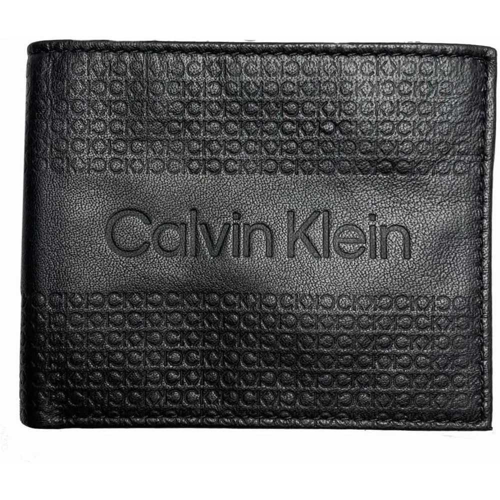BILLETERA CALVIN KLEIN BIFOLD MONOGRAM NEGRO HOMBRE