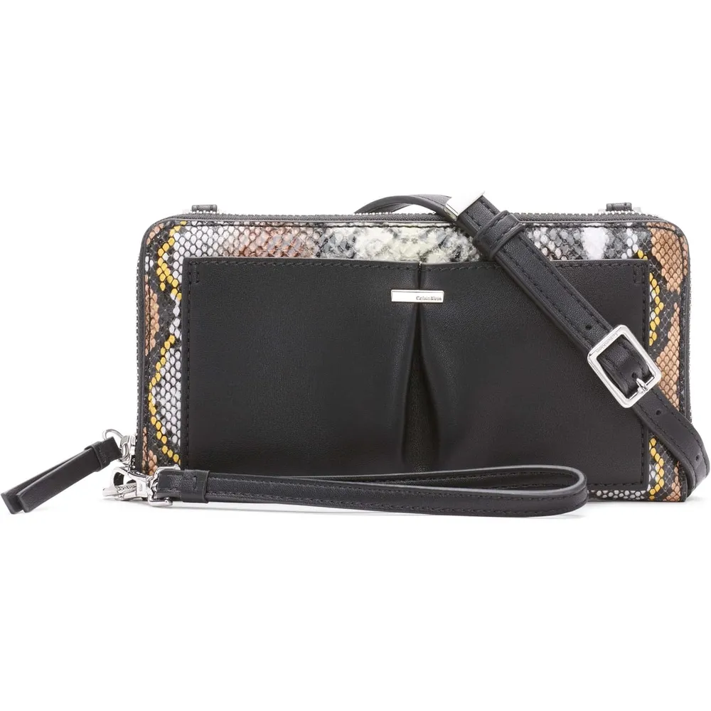 BILLETERA CALVIN KLEIN  CROSSBODY SERPIENTE MUJER