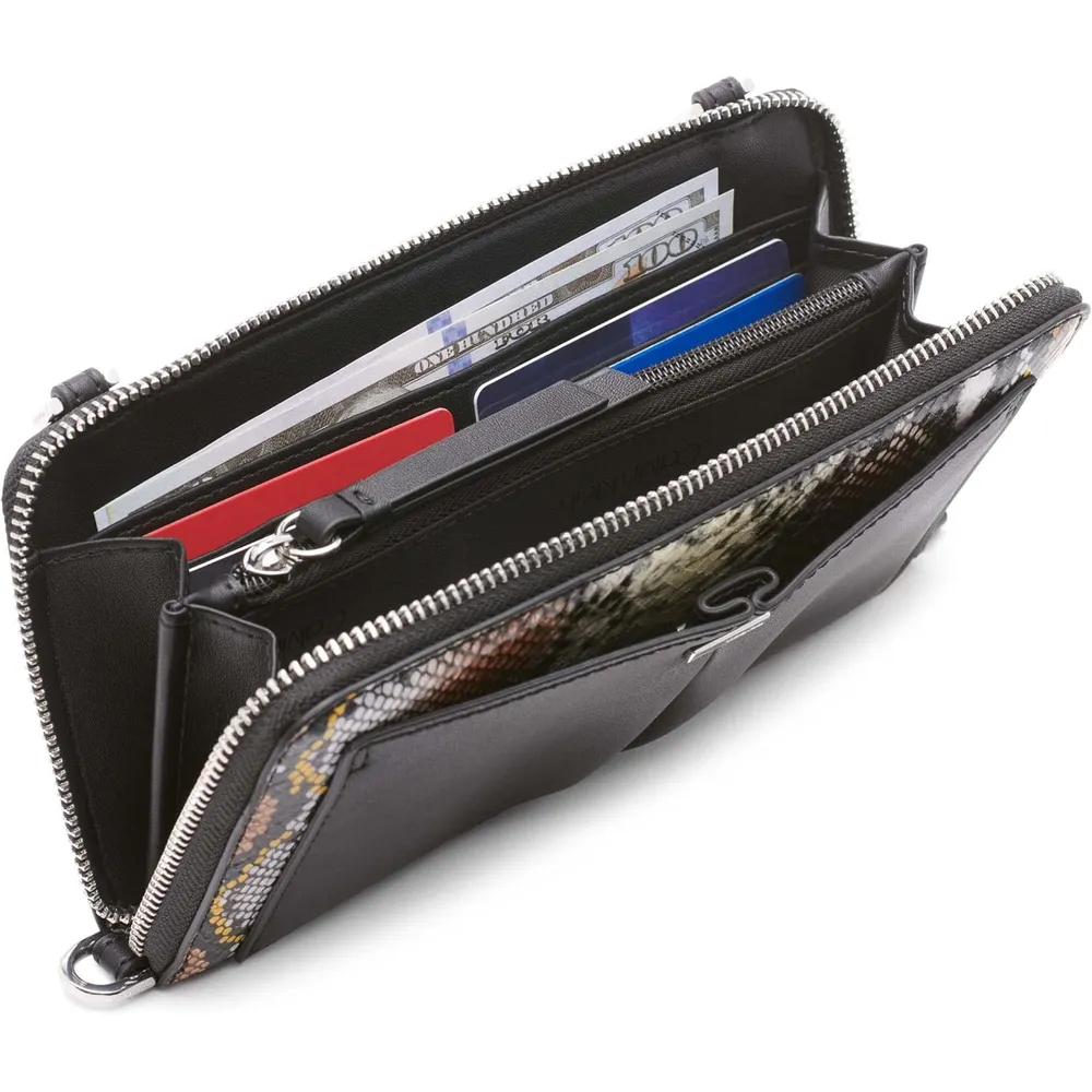 BILLETERA CALVIN KLEIN  CROSSBODY SERPIENTE MUJER