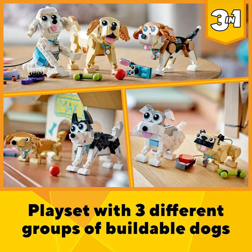 LEGO CREATOR 3 EN 1 ADORABLES PERROS