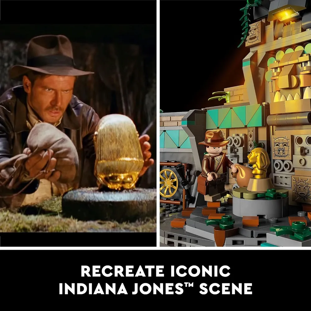 Lego Indiana Jones templo del ídolo dorado set de construcción para adultos fans